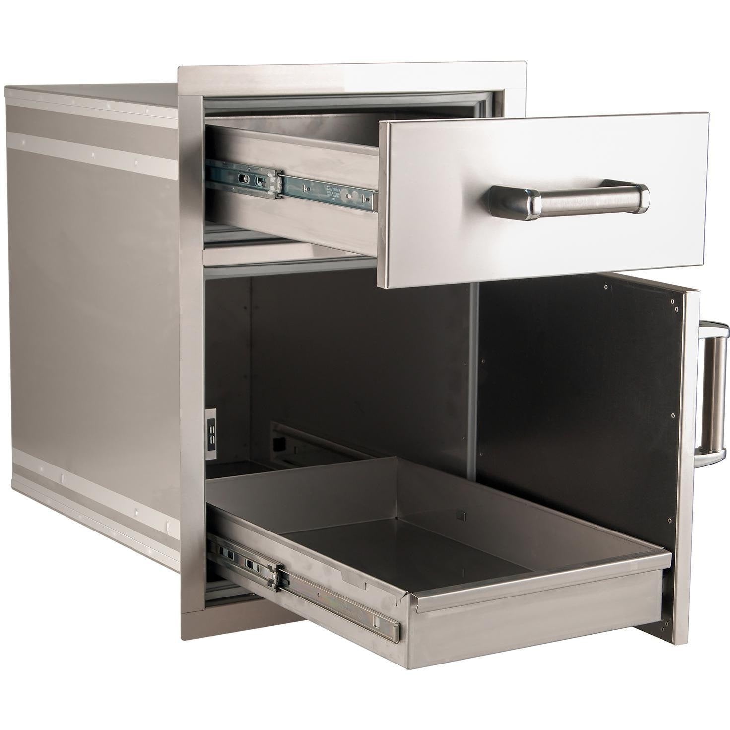 Fire Magic: 18 Flush Mount Dry Pantry Door/Drawer Combo