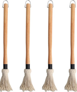 Safbbcue Barbecue Sauce Basting Brushes Mops for Grilling Ribs. Chicken. Brisket. and Other Meats Spreading Marinade/Oil. Easy to Use and Clean -18. 4Pcs