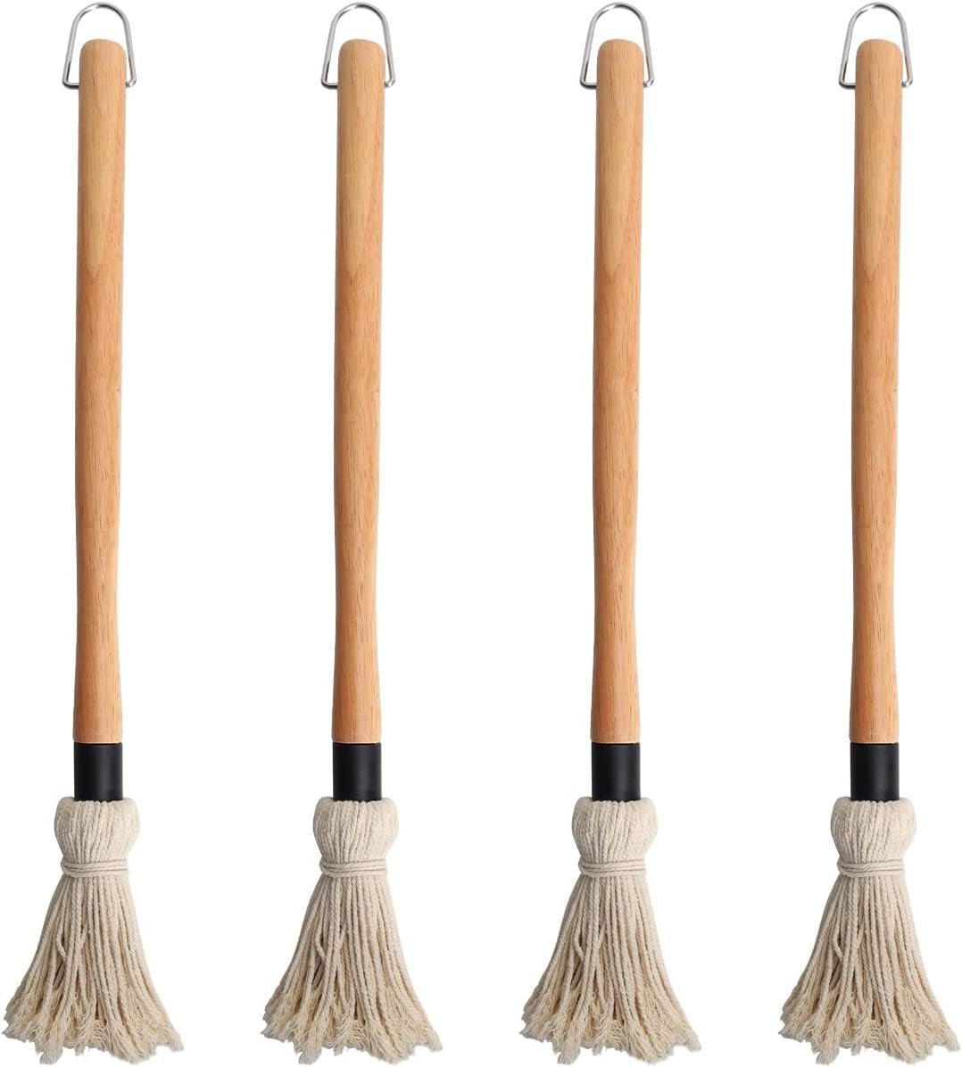 Safbbcue Barbecue Sauce Basting Brushes Mops for Grilling Ribs. Chicken. Brisket. and Other Meats Spreading Marinade/Oil. Easy to Use and Clean -18. 4Pcs