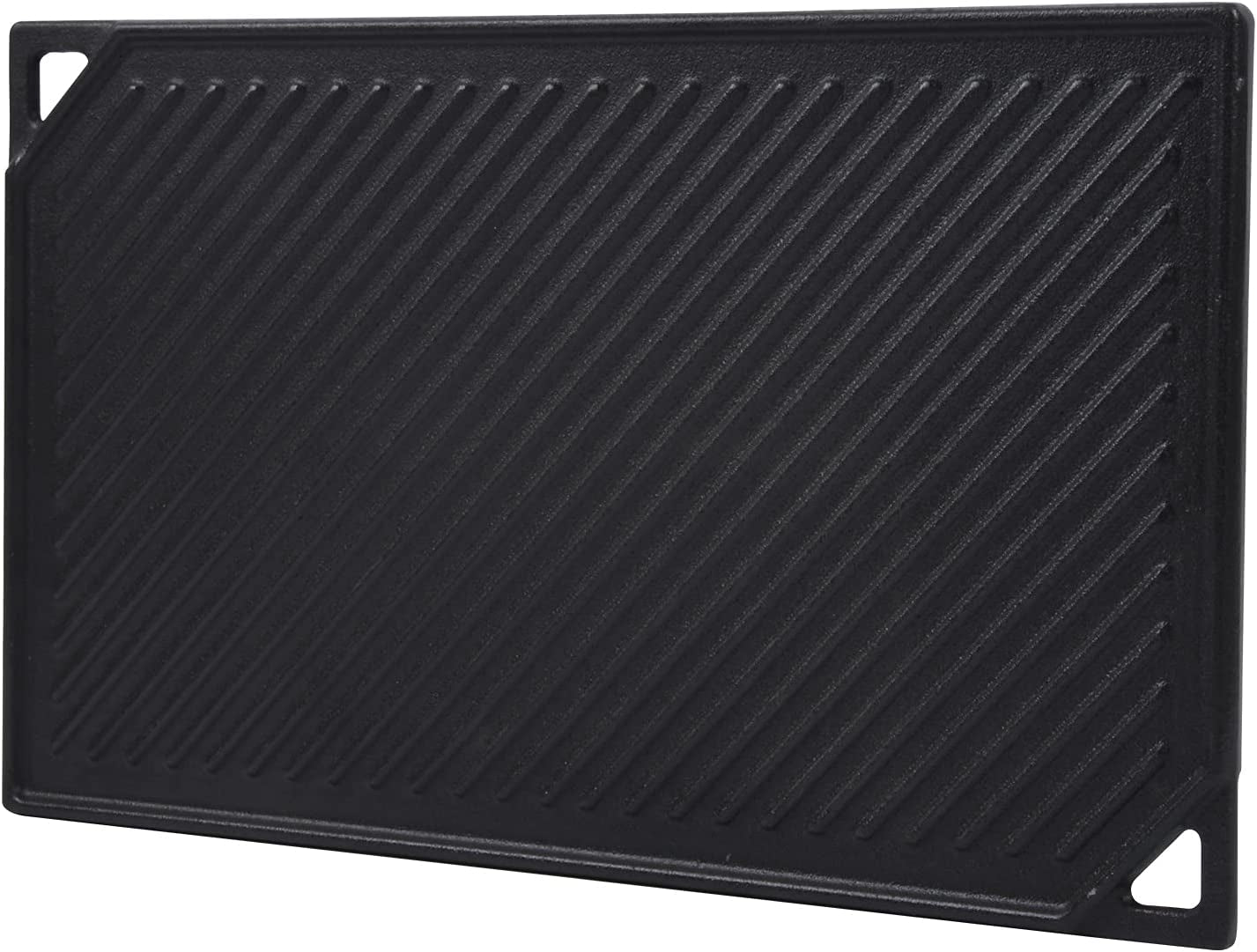Cast Iron Reversible Griddle. 16.5 Inch X 9.5 Inch Double Sided Grill Pan Perfect for Gas Grills and Stove Top - Image 7