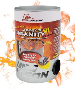 BBQ Dragon - Charcoal Chimney Starter for Coal Grill (Extra Large)