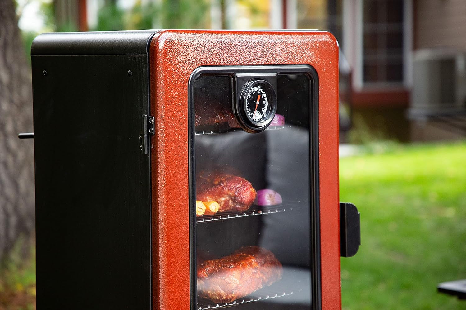 Pit Boss Grills PBV3G1 Vertical Smoker. Red Hammertone 684 Sq Inches (Pack of 1) - Image 9