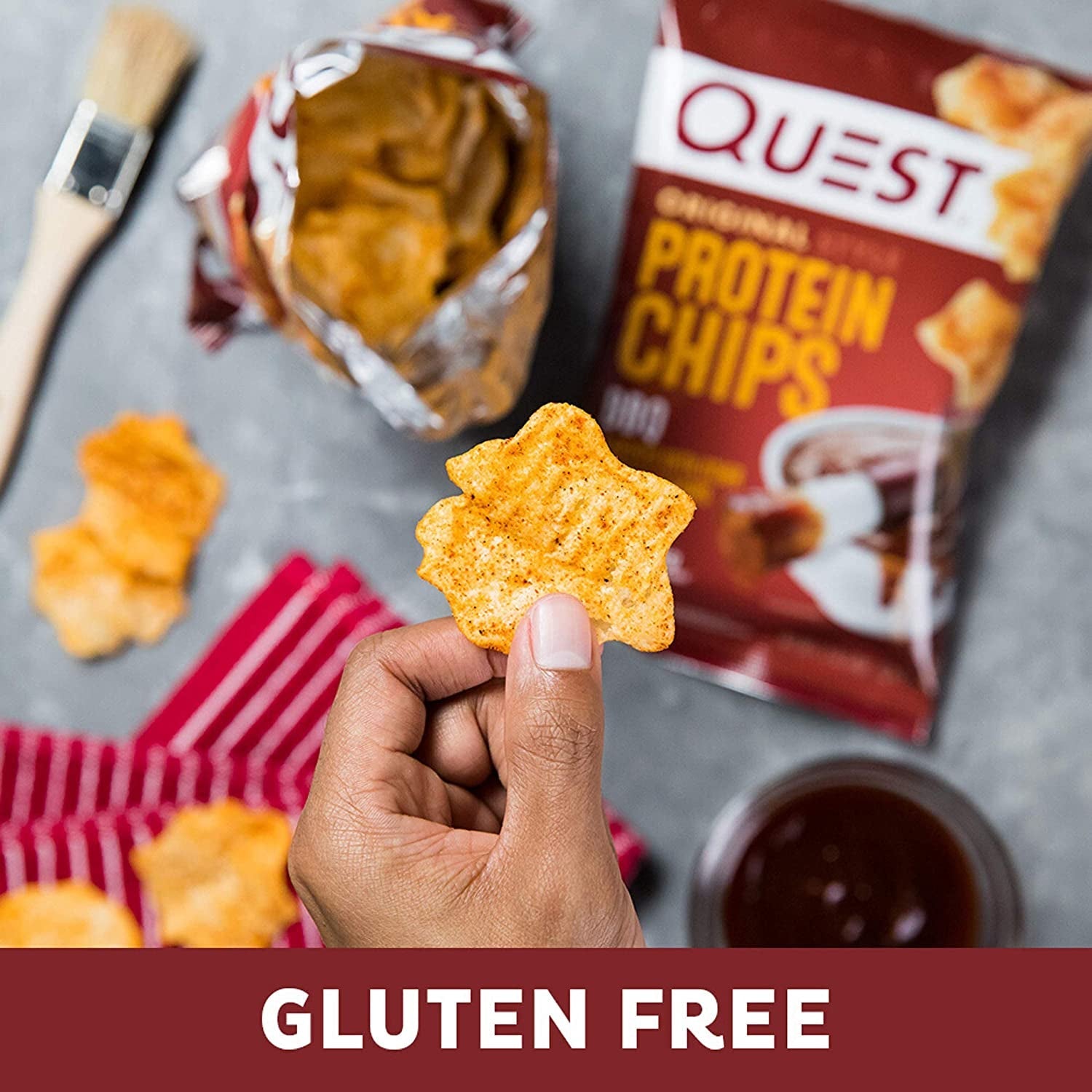 Quest Nutrition Protein Chips. BBQ. High Protein. Low Carb. 1.1 Ounce (Pack of 12) - Image 5