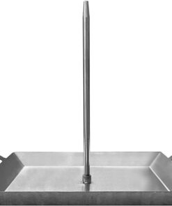 GRILLVANA Stainless Steel Vertical Skewer for Tacos Al Pastor. Shawarma. Kebabs- BBQ Grilling Accessory W/ 2 Removable Spikes (8.5 and 12)- Use on Charcoal Grills or Stove- Handles. No Drip Plate