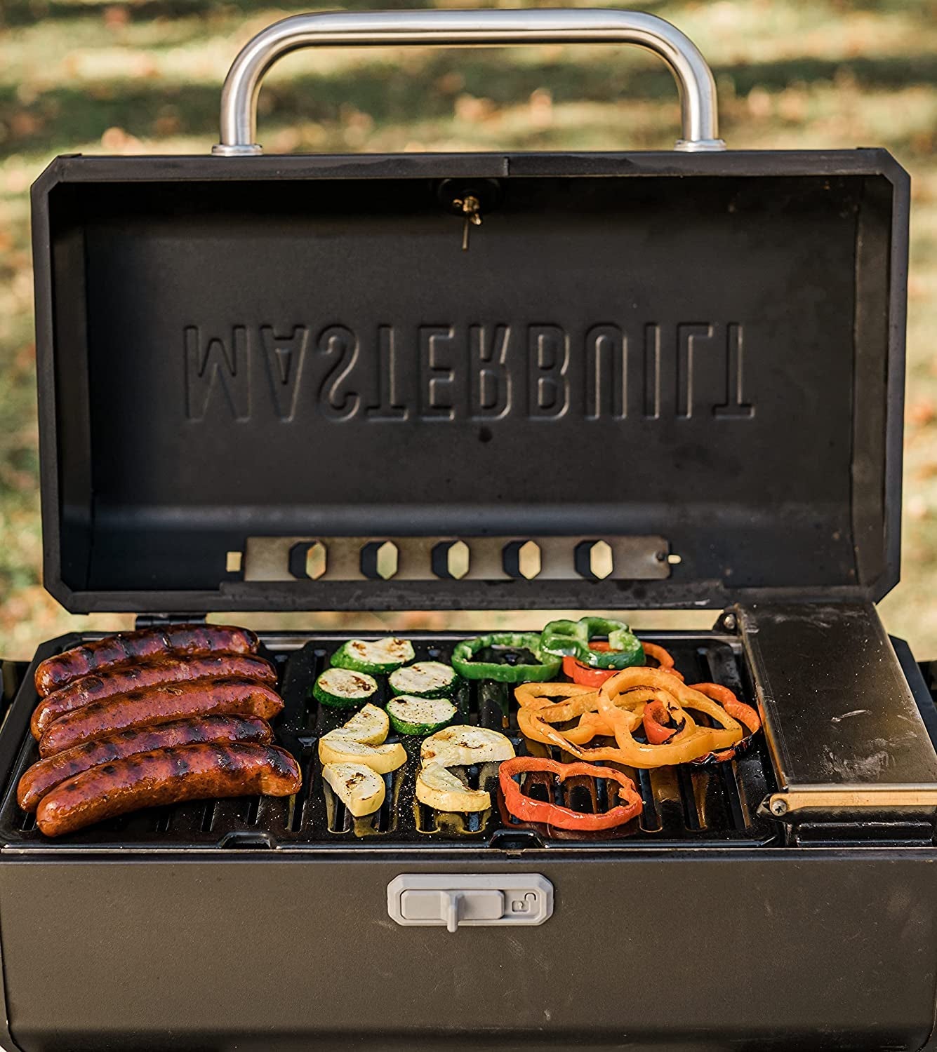MB20040522 Portable Charcoal Grill without Cart. 17D X 28W X 9H. Black - Image 2