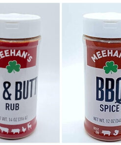 Meehan'S Rib & Butt Rub and BBQ Seasoning Shaker Bundle