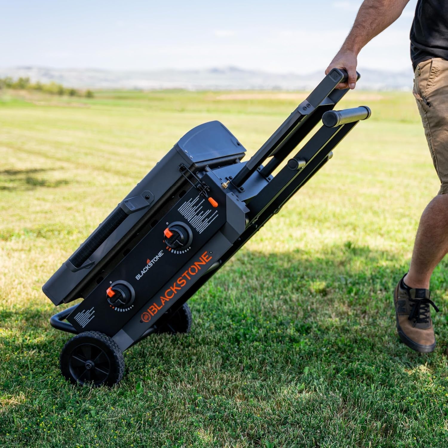 Blackstone 2401 Iron Forged 22 Griddle with Flexfold Legs. Powder Coated Steel. Black - Image 4