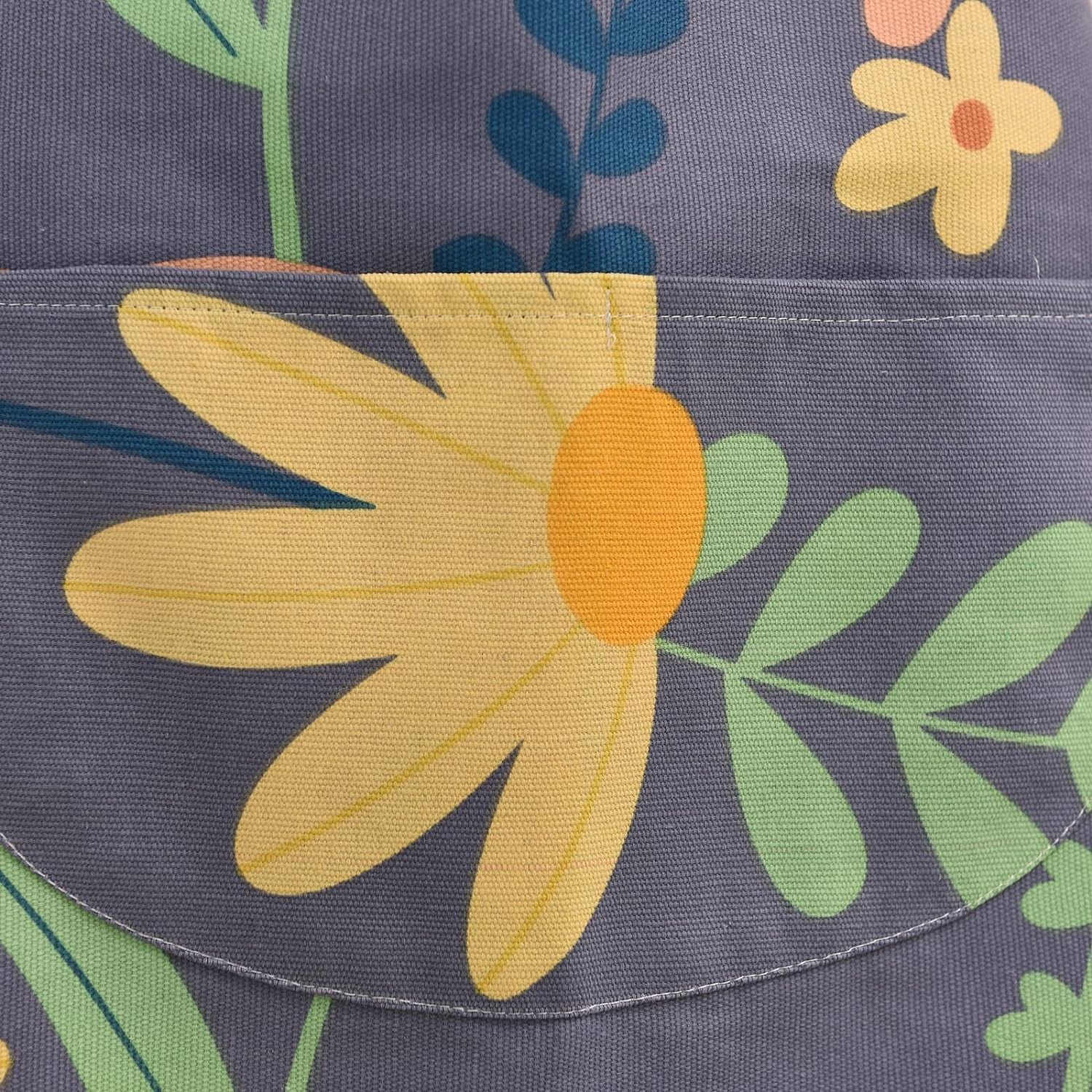 2 Pack Floral Apron for Women with Pockets. Adjustable Cotton Chef Aprons for Kitchen. Cooking. BBQ & Grill - Image 5