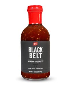 PS Seasoning Blackbelt Korean BBQ Sauce - Great on Beef Short Ribs. Pork Belly. Kabobs. Burgers. Salmon and More