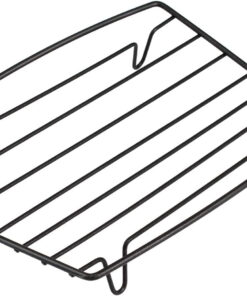 Roasting Rack for Roasting Pan.Baking Rack for Cooking. Roasting. Cooling and Grilling.V Shape Non-Stick Wire Rack.10×8 Black