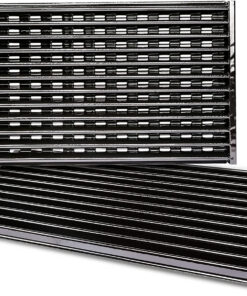 Hisencn Grill Grates for Charbroil Performance Tru-Infrared 2 Burner Gas Grill 463633316. 463672016 463672216. 463672416. 17 Inch Stamped Porcelain Steel Replacement Emitter Plates