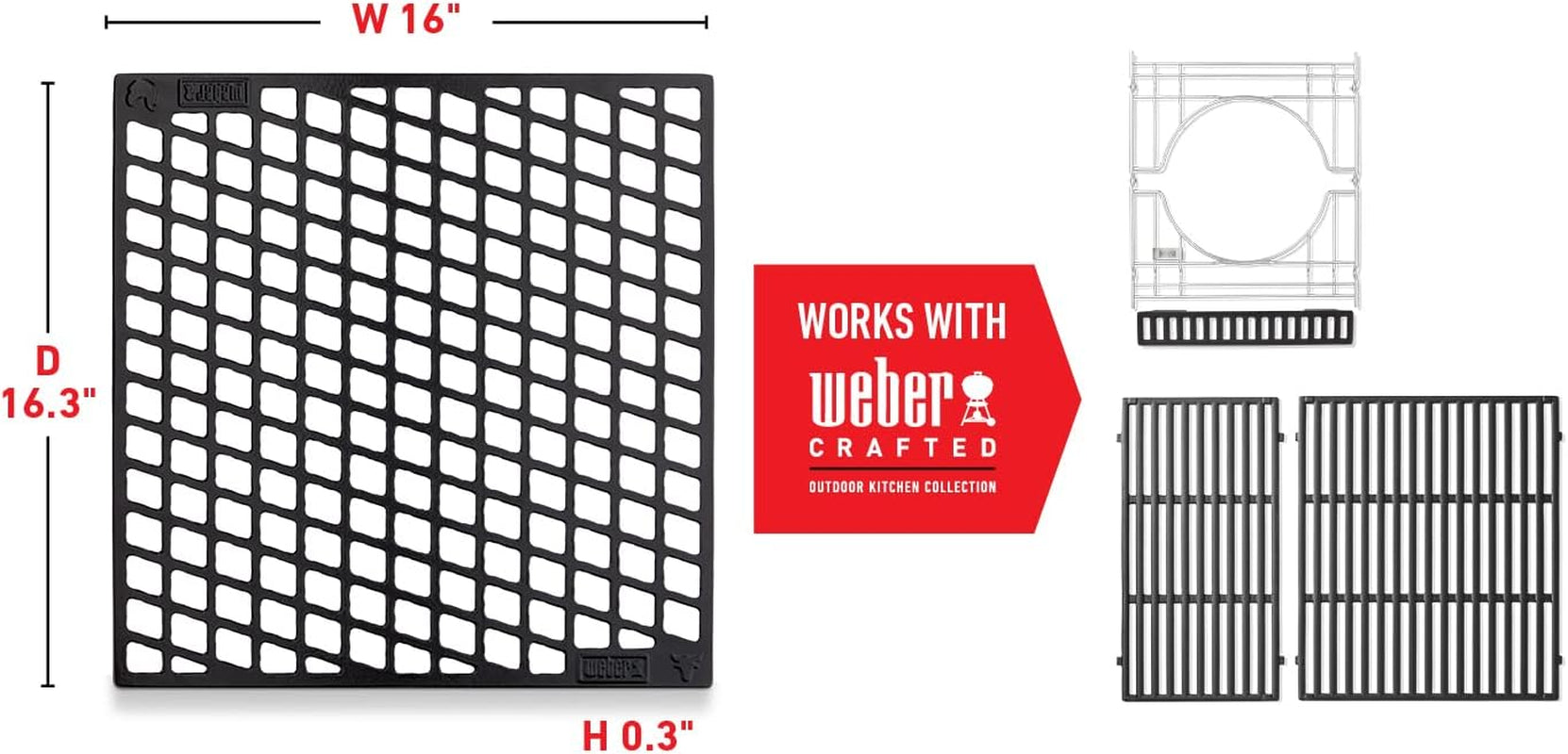 Weber Crafted Dual Sided Sear Grate - Image 9