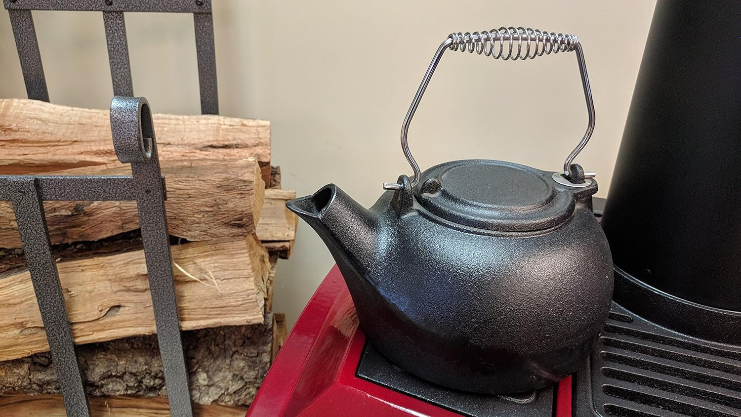 US Stove Company Kettle Fireplace 3Qt Black. L - Image 5