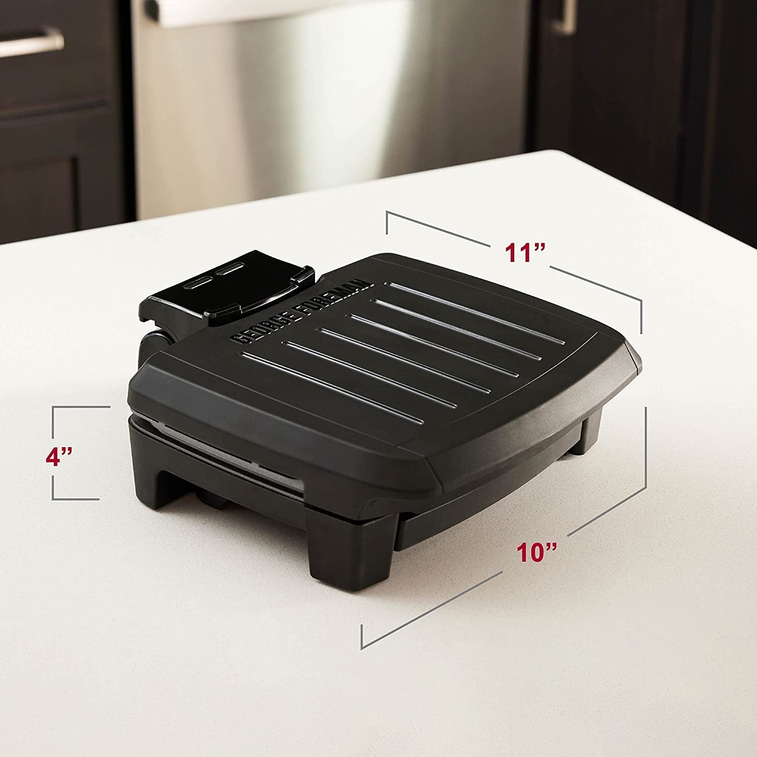 ® Fully Submersible™ Grill. NEW Dishwasher Safe. Wash the Entire Grill. Easy-To-Clean Nonstick. Black/Grey - Image 2