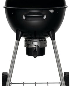 Napoleon NK18 Premium Charcoal Kettle Grill. Black. Porcelain-Enameled Lid and Bowl. Chrome-Plated Cooking Grid