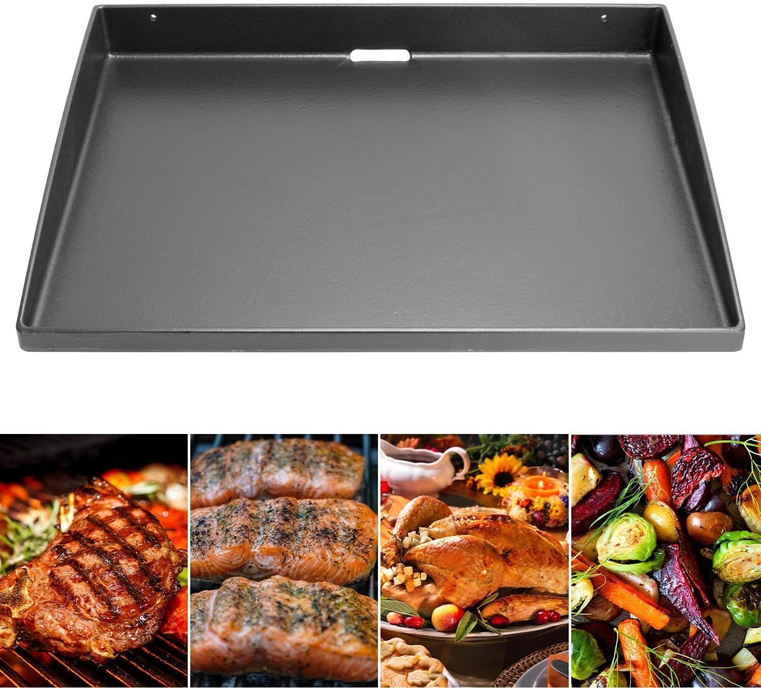 Flat Top Grill Griddle with Accessories Kit for Blackstone 22 Inch Table Top Griddle. Heavy Duty Cast Iron. Compatible with Camping and Outdoor Cooking - Image 4
