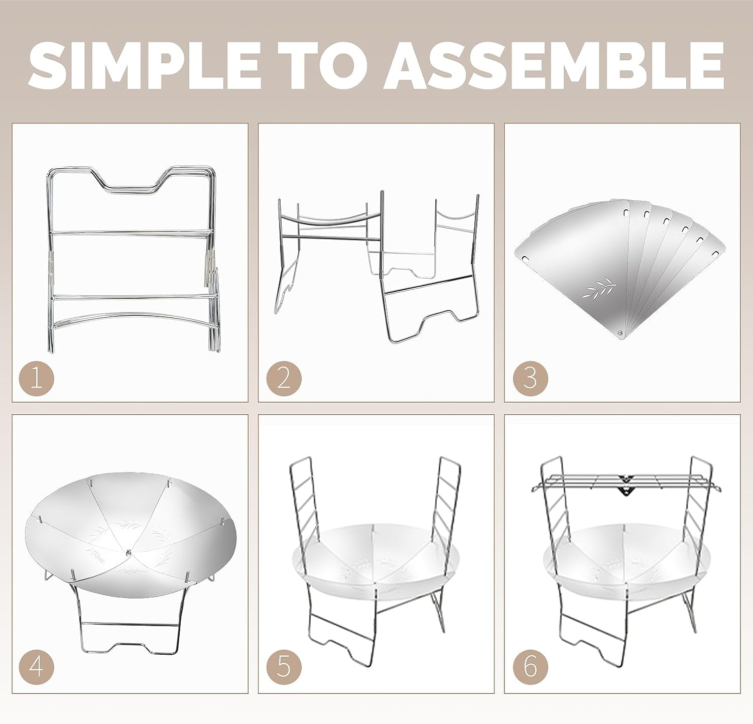 Actdoer Camping Fire Pit 17 Inch - 304 Stainless Steel Portable Fire Pit with Storage Bag for Outdoor Wood Burning. Camping. Backpacking. Outdoor Heating - Image 5