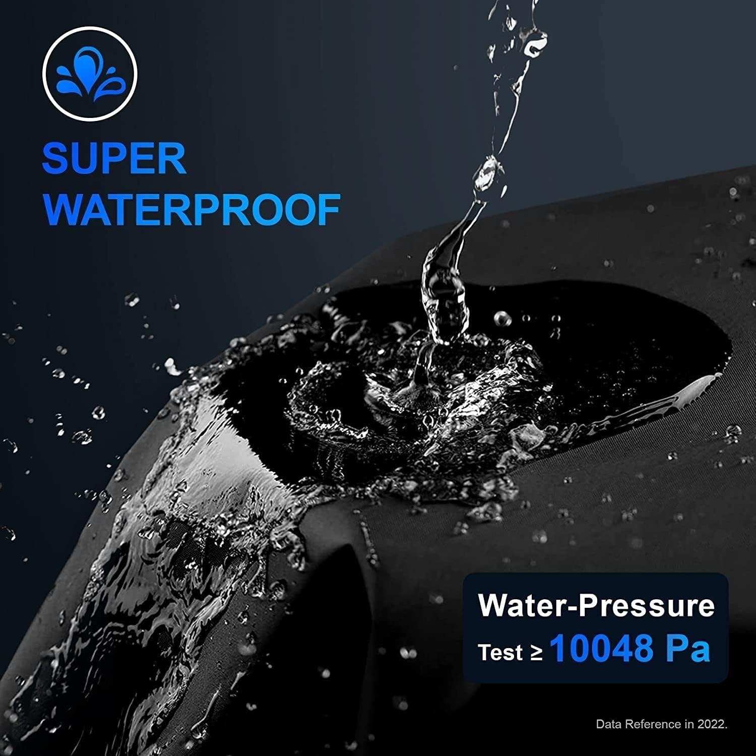 Comnova Charcoal Kettle Grill Cover - 600D BBQ Cover for Weber 22 Inch Charcoal Grill. Heavy Duty & Waterproof Covers for Weber 22 Inch Master Touch Charcoal Grill. Original Kettle Grill and More - Image 3