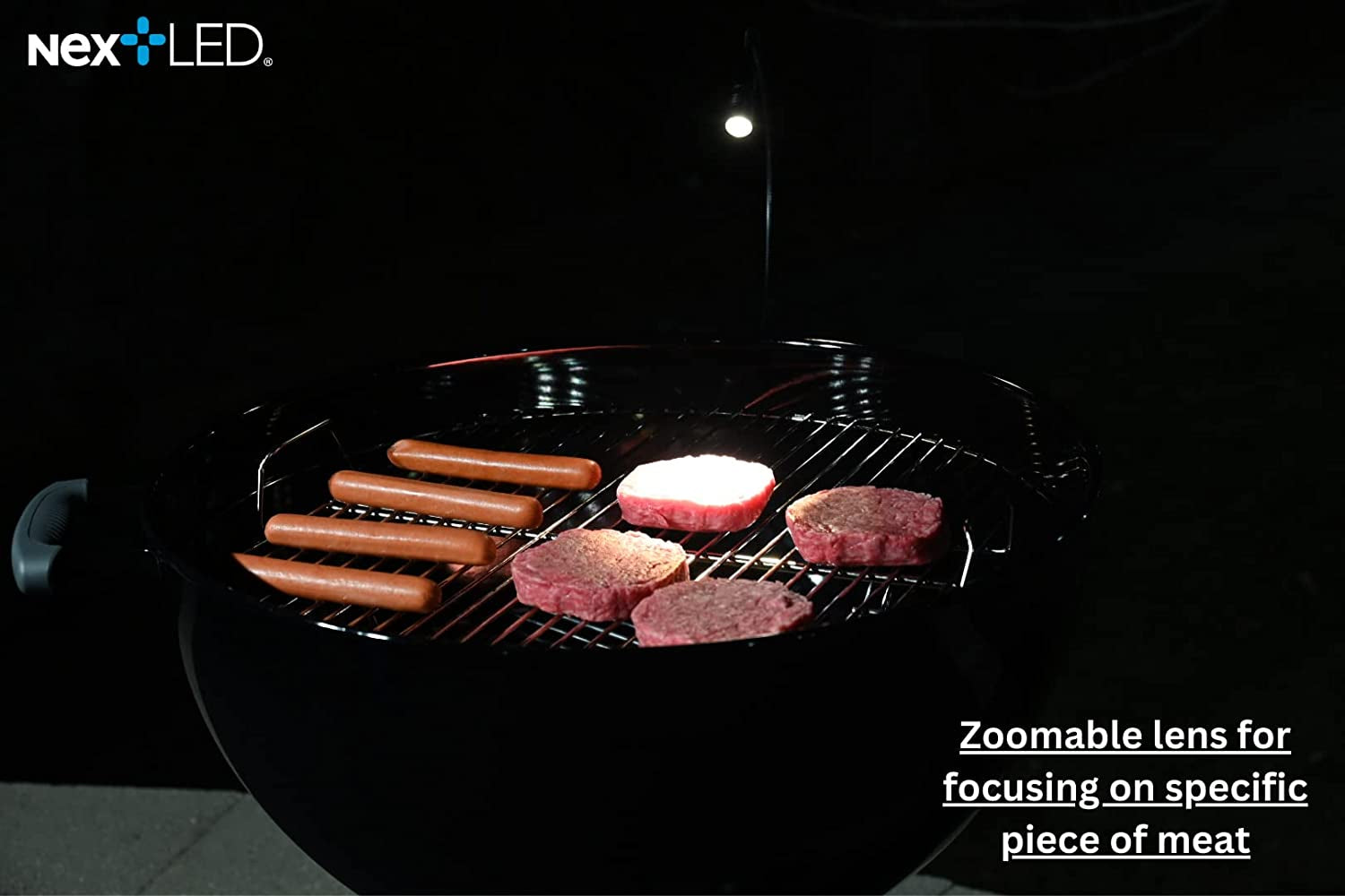NT-7647-F Magnetic BBQ Grilling Light for Outdoor Grill. 18-Inch Flexible Gooseneck. Heat & Weather Resistant. IP-54. Warm Natural Lighting Shows True Color of Your Food. Perfect Grill Gift - Image 6