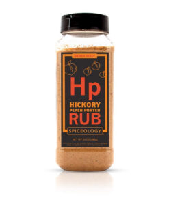 Derek Wolf - Hickory Peach Porter Rub from Spiceology - Beer-Infused Barbeque Rubs. Spices and Seasonings - Use On: Chicken. Pork. Salmon. Duck. Lamb. Sweet Potatoes. Squash. and Roasted Nuts - 24 Oz