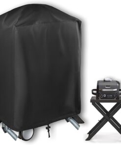 Cover for Ninja Woodfire Outdoor Grill - Waterproof Grill Cover for Ninja OG701 Grill and Stand - Anti-Fade & UV Resistant. Heavy Duty 600D Oxford Fabric (Cover Only. Does Not Include Stand)