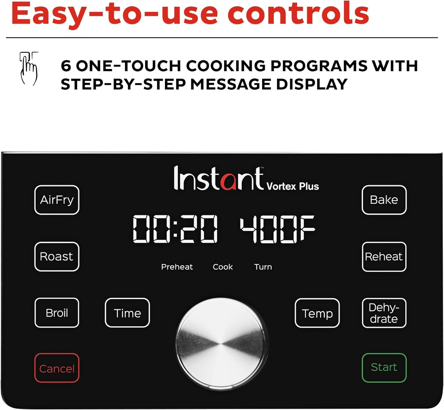 Instant Pot Vortex plus 6QT XL Air Fryer. 6-In-1. Broils. Dehydrates. Crisps. Roasts. Reheats. Bakes for Quick Easy Meals. 100+ In-App Recipes. Dishwasher-Safe. from the Makers of Instant Pot. Black - Image 5