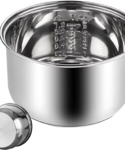 Stainless Steel Rice Cooker Inner Pot – Non‑Stick Replacement. Universal Fit. Even Heating. 1.6L