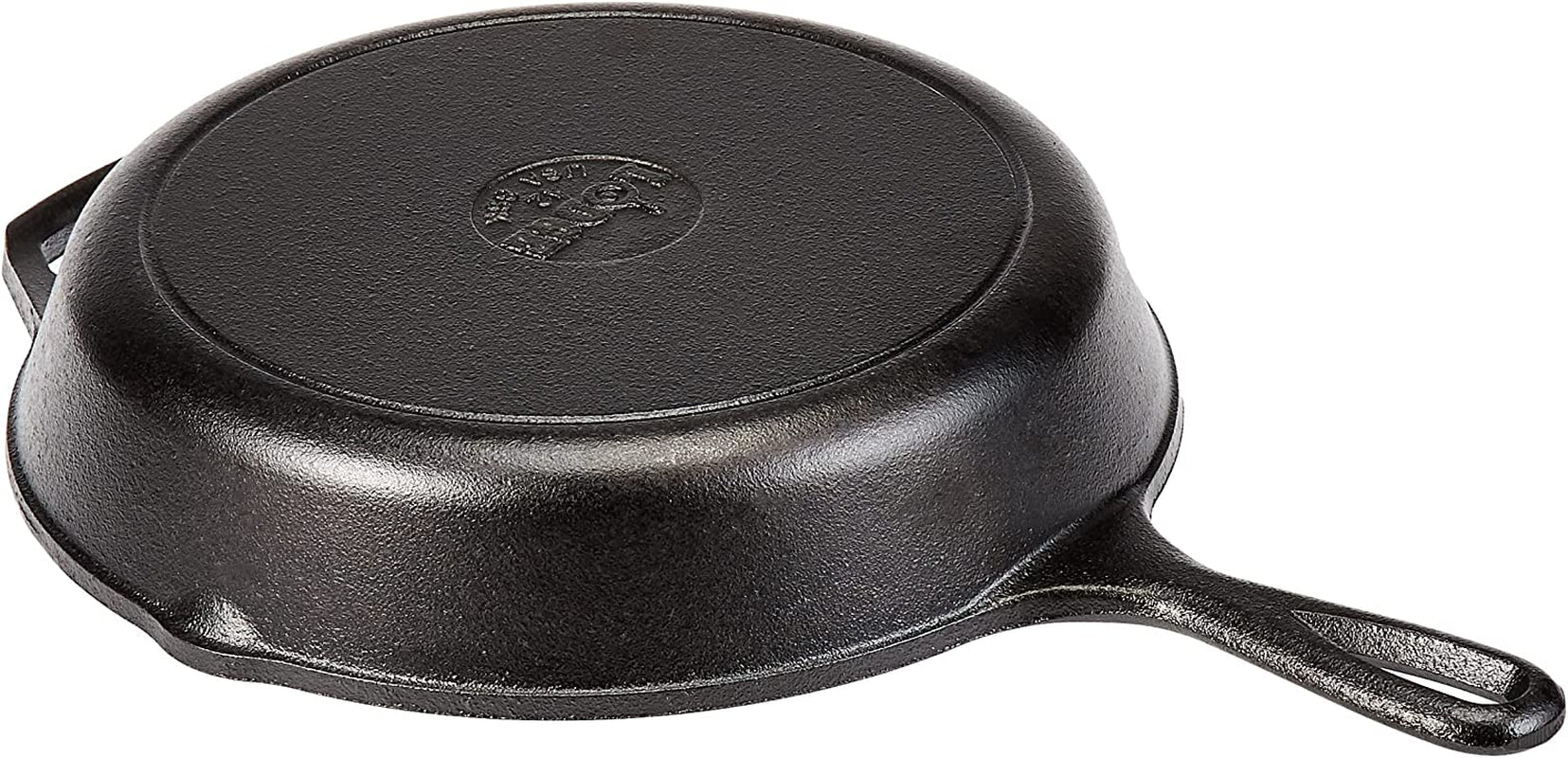 Lodge 13-1/4 Inch Cast Iron Pre-Seasoned Skillet – Signature Teardrop Handle - Use in the Oven. on the Stove. on the Grill. or over a Campfire. Black - Image 4