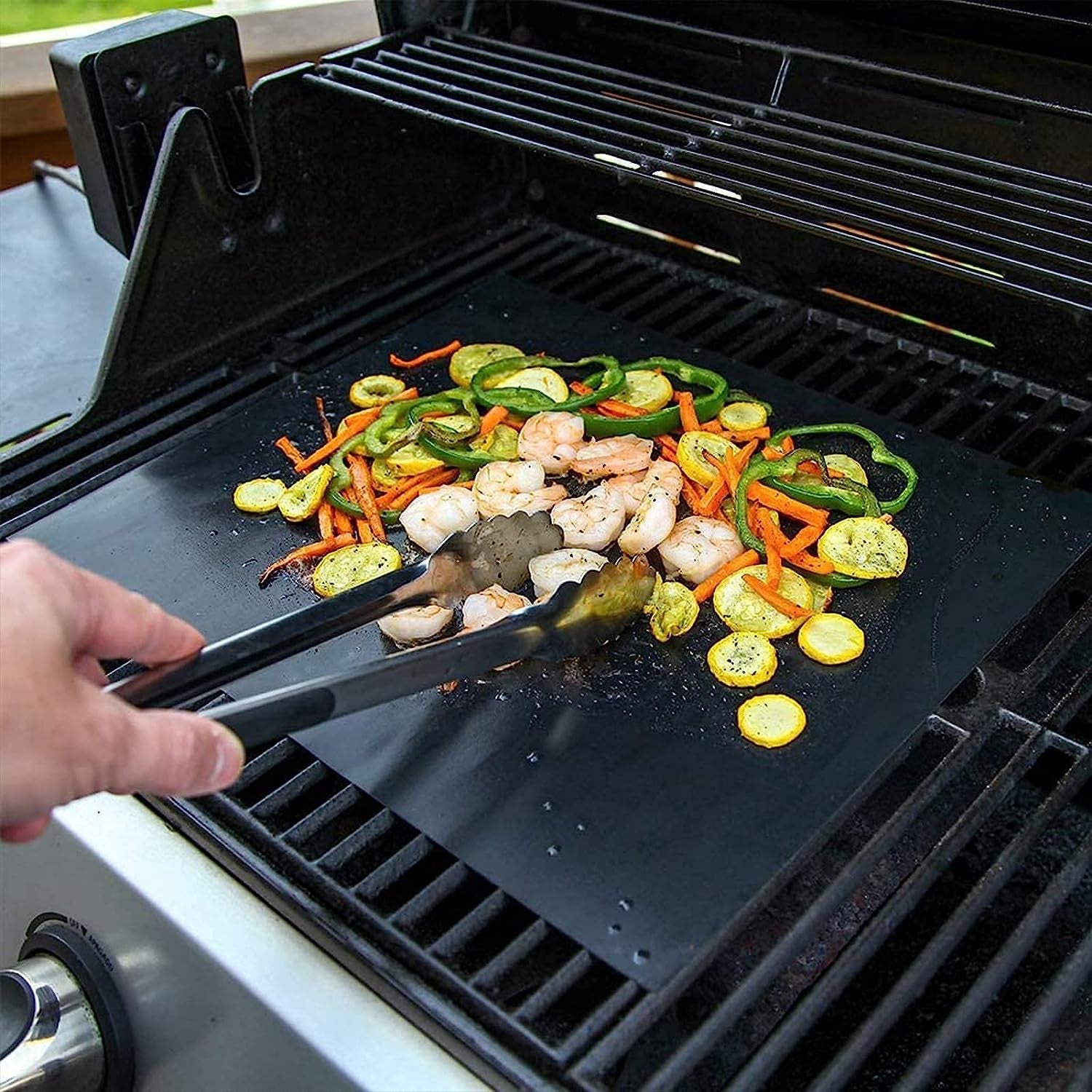 Grill Mats for Outdoor Grill Set of 6 BBQ Grill Mat Non-Stick Reusable Heavy Duty Grilling Mats Teflon Grill Sheets Grill Tools BBQ Accessories for Charcoal Grill Gas Electric Smokers Barbecue Camping - Image 7