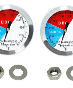 2 Inch BBQ Thermometer Gauge 2 Pcs Charcoal Grill Pit Smoker Temp Gauge Grill Thermometer Replacement for Smoker Grill Wood Charcoal Pit. Grill Temp Thermometer