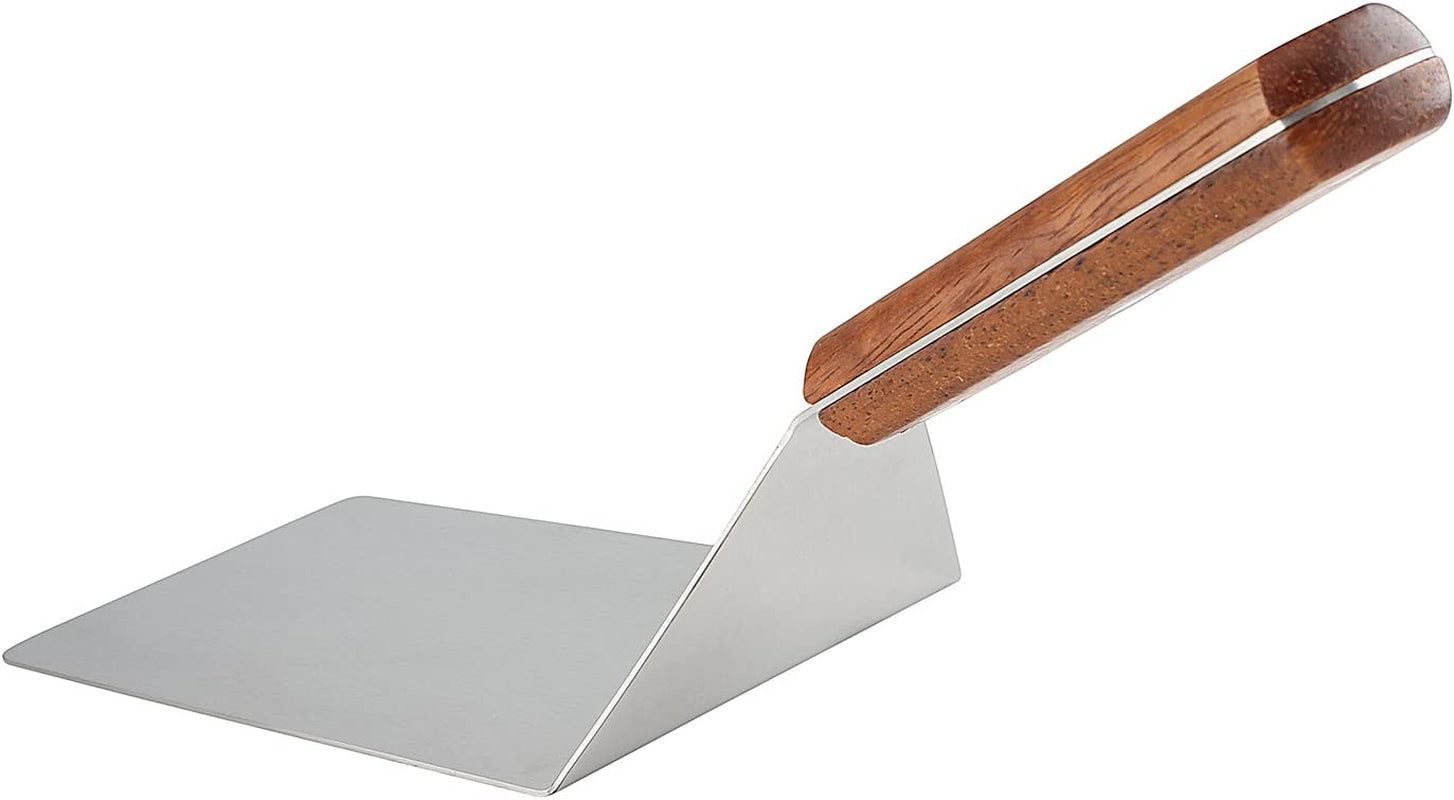 8 Extra-Large Sturdy Stainless Steel Spatula with Strong Wooden Handle – Professional Food Flipper Scraper for Grilling. Cooking. Baking for Your Home Kitchen and Restaurants - Image 2