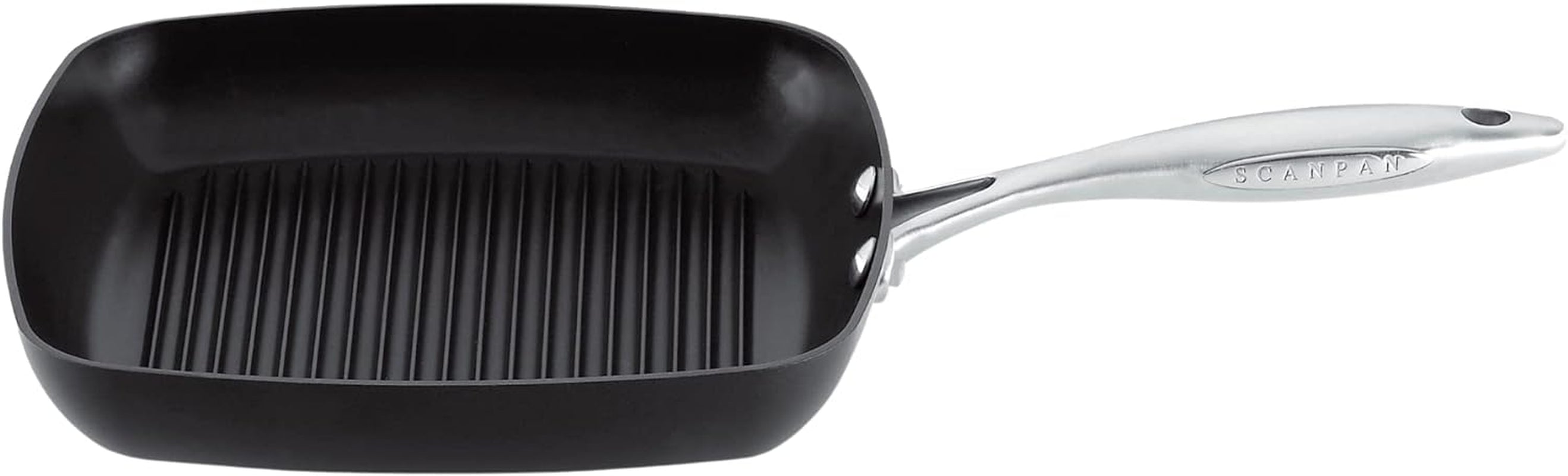 Professional 10.5 Square Grill Pan - Easy-To-Use Nonstick Cookware - Dishwasher. Metal Utensil & Oven Safe - Made in Denmark