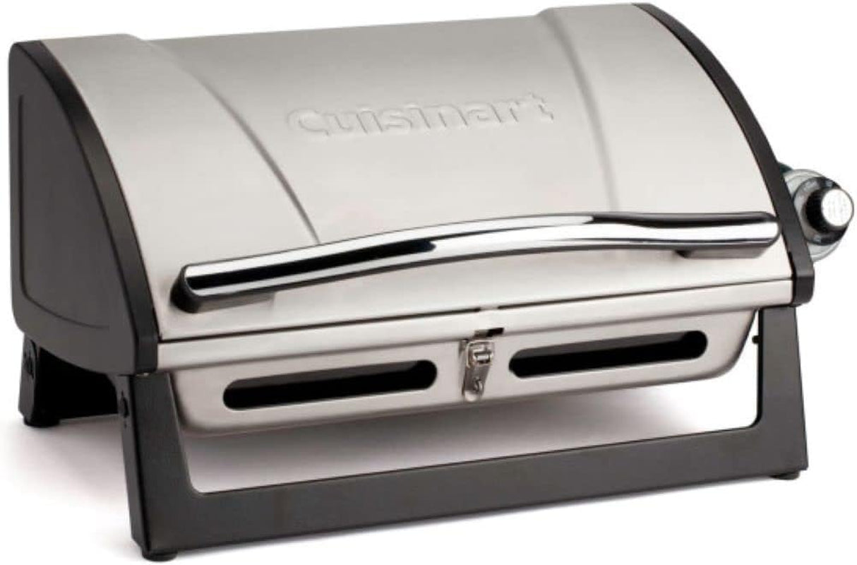 Cuisinart Grillster Portable Gas Grill. Stainless Steel Compact BBQ Grill with Locking Lid for Easy Transport. 8000 BTU Propane Grill with Dishwasher Safe Cooking Grate. Small Grill for Camping & Bbqs - Image 8