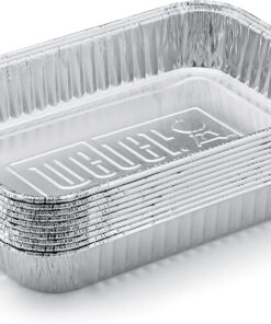 Weber Aluminum Drip Pans. 7.5 X 5 Inch. Set of 10