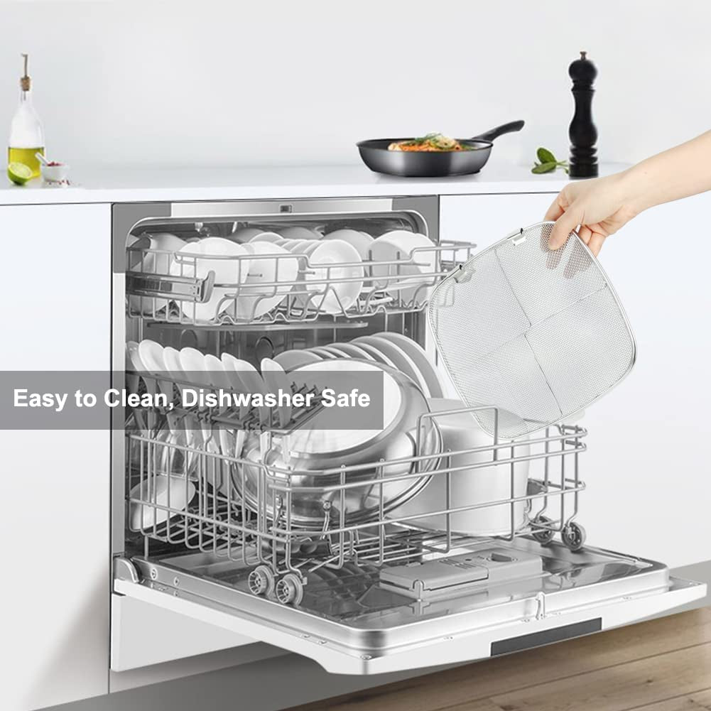 Stainless Steel Splatter Shield for Ninja Foodi AG301. Air Fryer Accessories for Ninja Foodi 5-In-1 Indoor Grill. Replacement Parts for Ninja Foodi AG300. AG300C.AG301C. AG302. AG400 - Image 6