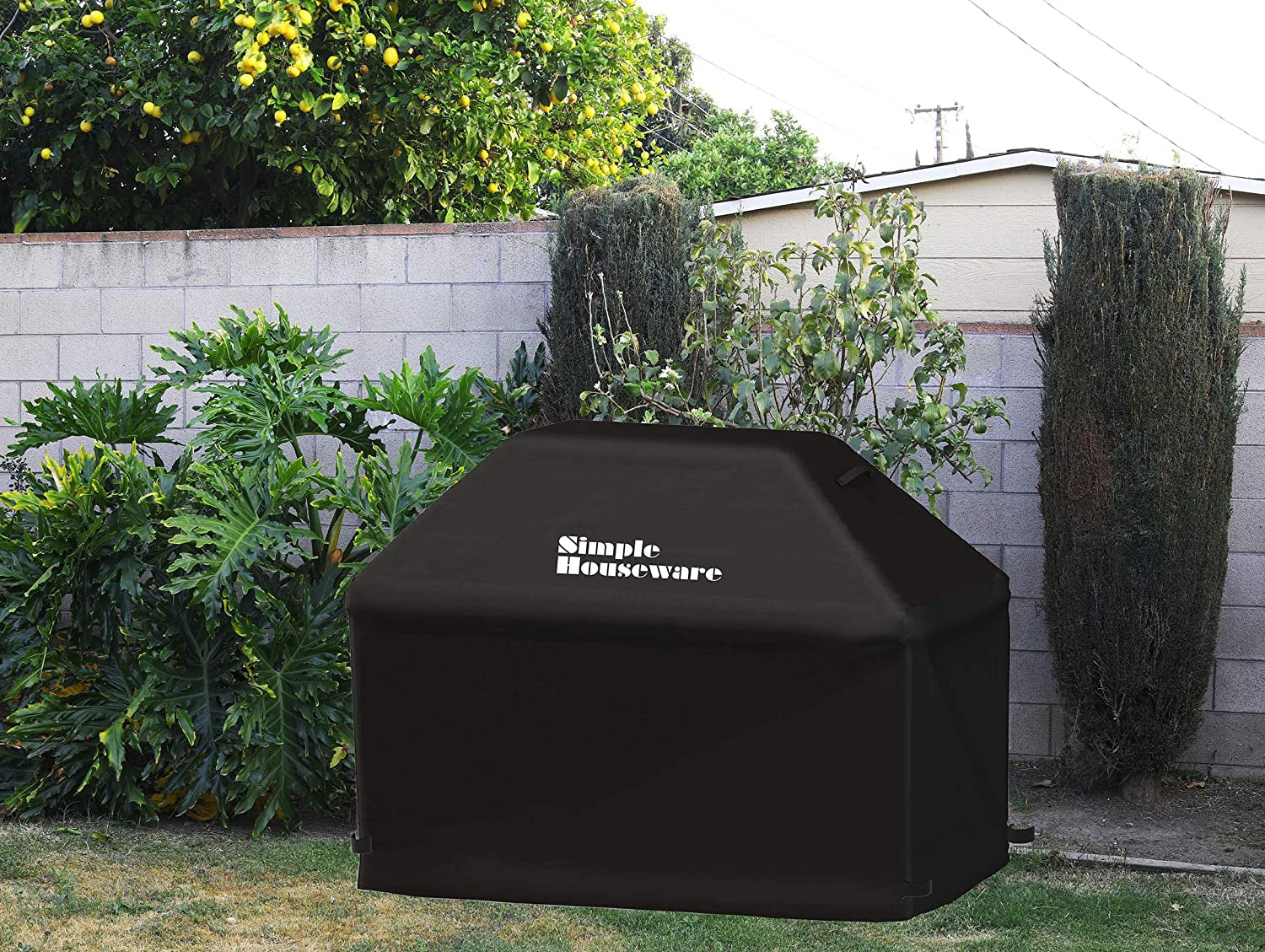 Simple Houseware 72-Inch Waterproof Heavy Duty Gas BBQ Grill Cover. Weather-Resistant Polyester - Image 8