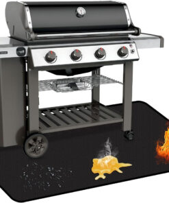 60 X 40 Inch under Grill Mats for Outdoor Grill. Oil and Waterproof. Double-Sided Fireproof Fire Pit Fireplace Outdoor BBQ Mat for Protecting Deck and Lawn