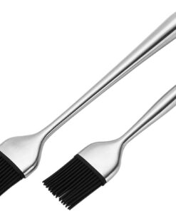 HQY 2 Pack Heavy-Duty BBQ Basting Brush.12 Inch & 7 Inch-Great for BBQ Meat.Cakes and Pastries