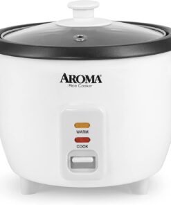 Aroma Housewares Aroma 6-Cup (Cooked) 1.5 Qt. One Touch Rice Cooker. White (ARC-363NG). 6 Cup Cooked/ 3 Cup Uncook/ 1.5 Qt.