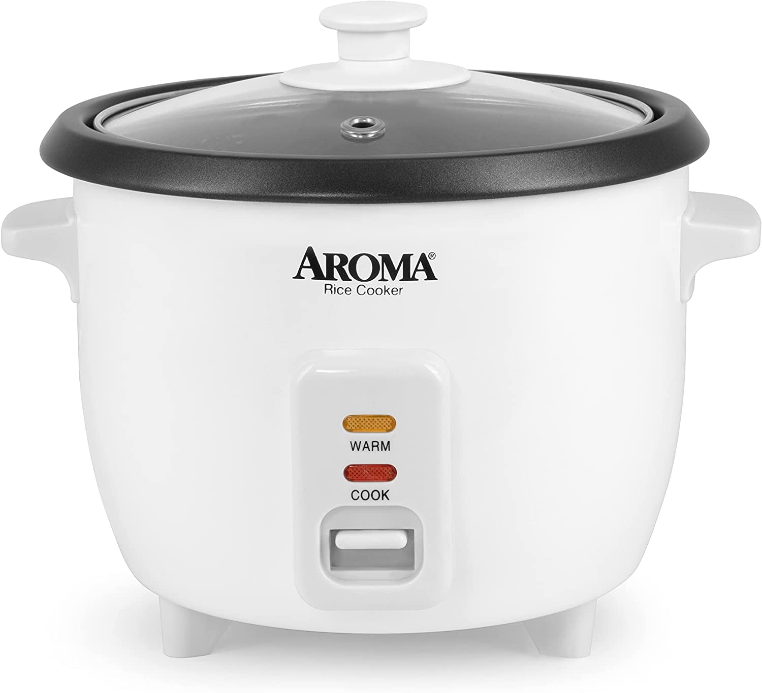 Aroma Housewares Aroma 6-Cup (Cooked) 1.5 Qt. One Touch Rice Cooker. White (ARC-363NG). 6 Cup Cooked/ 3 Cup Uncook/ 1.5 Qt.