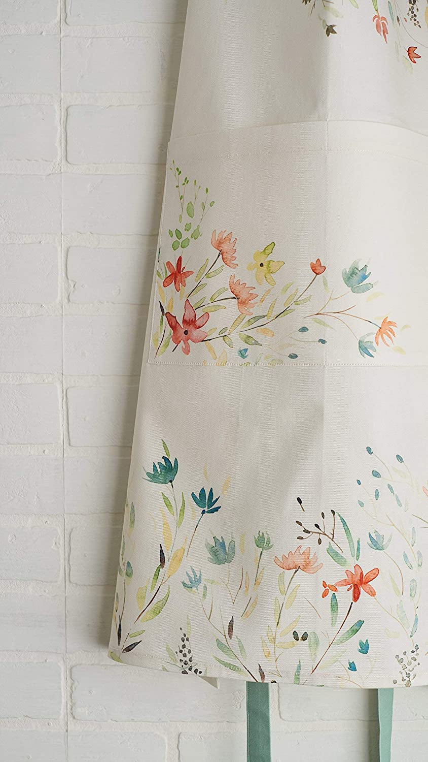 100% Cotton Kitchen Apron with an Adjustable Neck with Long Ties for Women Men Chef - Image 4