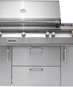 Alfresco: 56 Grill with Side Burner Cart