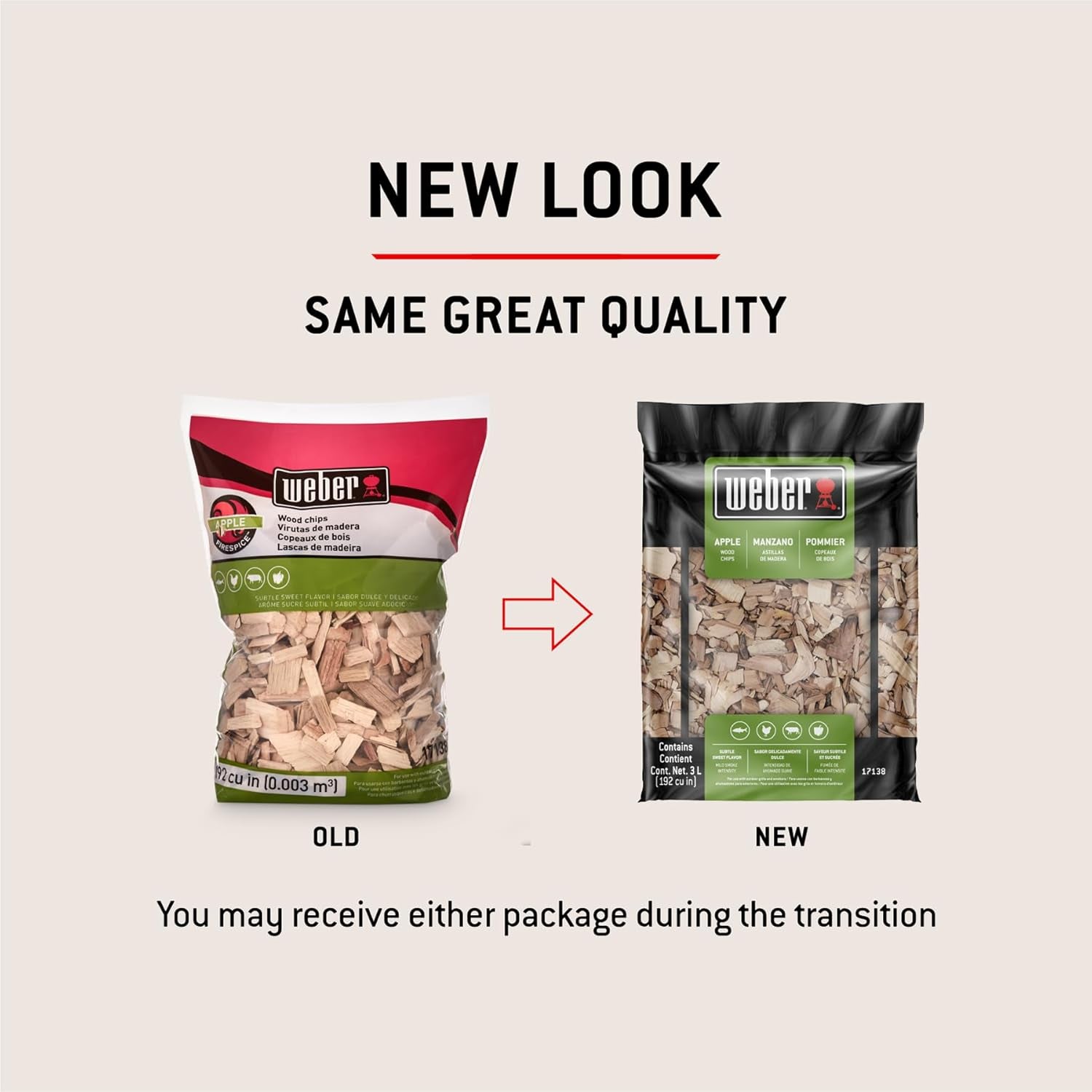 Weber Apple Wood Chips. for Grilling and Smoking. 192 Cu. In - Image 3