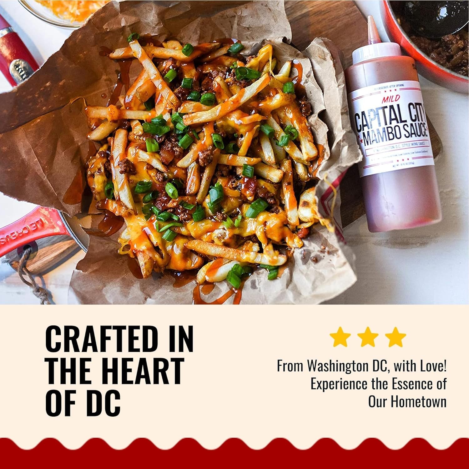 Capital City Mambo Sauce - Mild Recipe | Washington DC Wing Sauces | Perfect Condiment Topping for Wings. Chicken. Pork. Beef. Seafood. Burgers. Rice or Noodles | 128 Fl Oz (1 Gallon) - Image 6