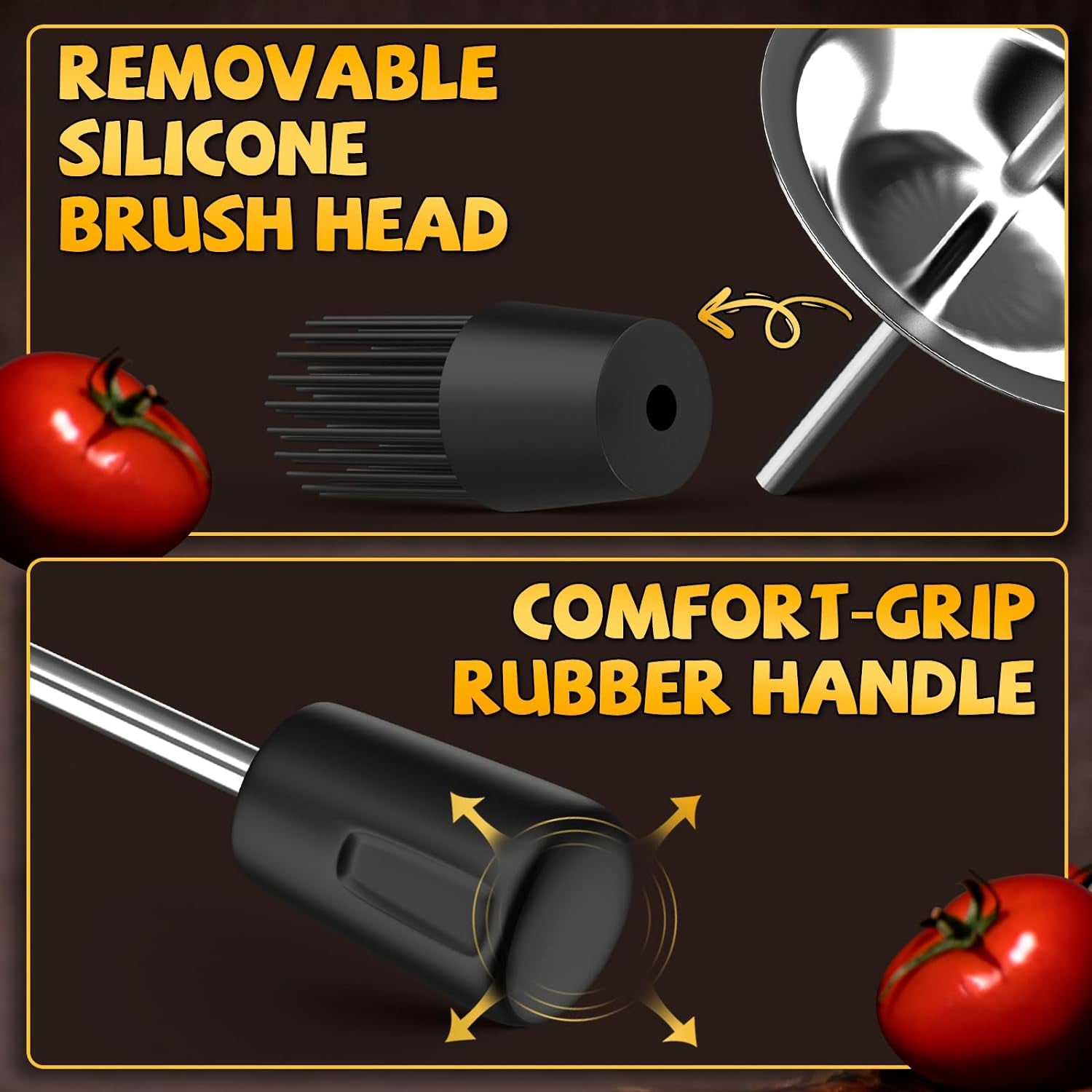 Grilling Gifts for Men Smoker Accessories - BBQ Sauce Pot and Basting Brush Set Cool Kitchen Gadgets. Unique Christmas Stocking Stuffer Gifts for Dad Father Son Grandfather Women Fun Cooking Supplies - Image 7