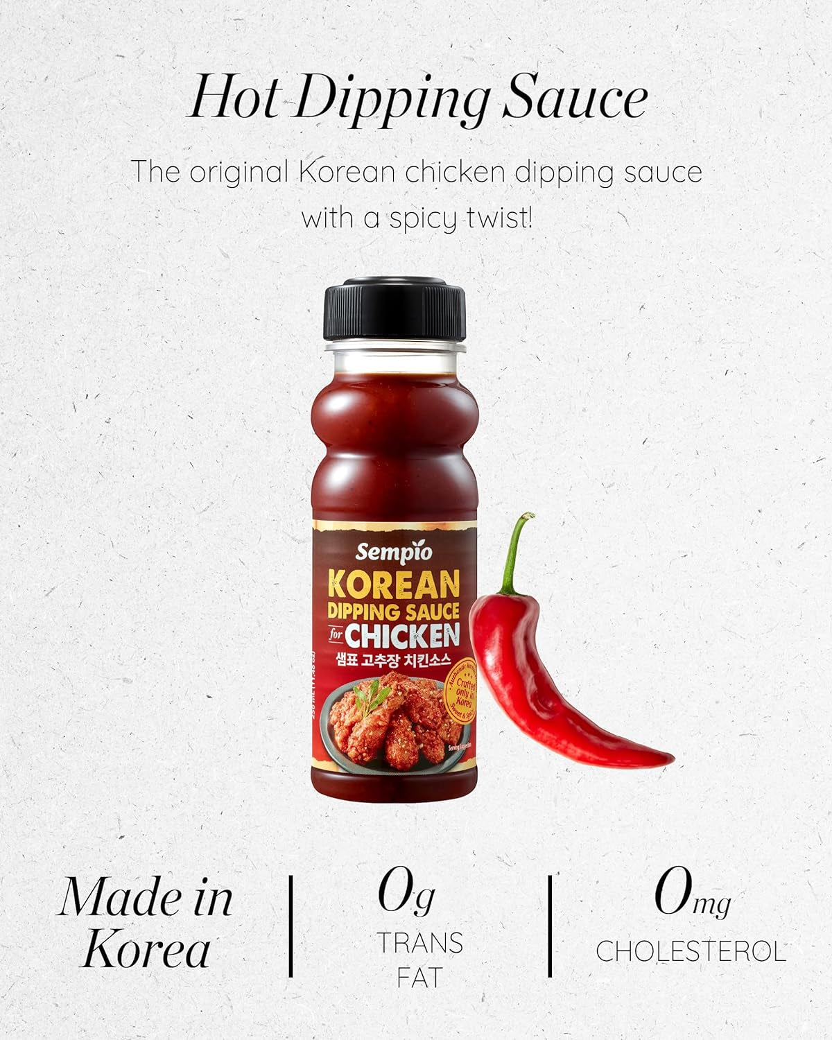 Korean Dipping Sauce for Chicken. Sweet & Spicy (8.45 Fl Oz. 250Ml). - Image 2