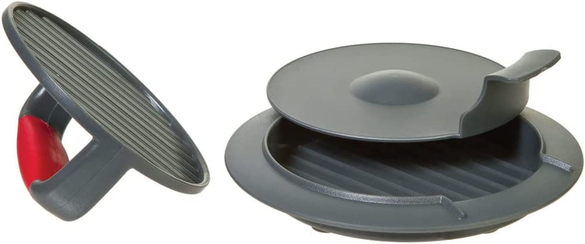 Prepworks by Progressive Perfect Burger Press. HPM-10. Large Hamburger Patty for Stuffed Burger. Sliders. 1/3 or 1/4 Pound Patties. Non-Stick. Best Rated BBQ Tool.Grey - Image 2