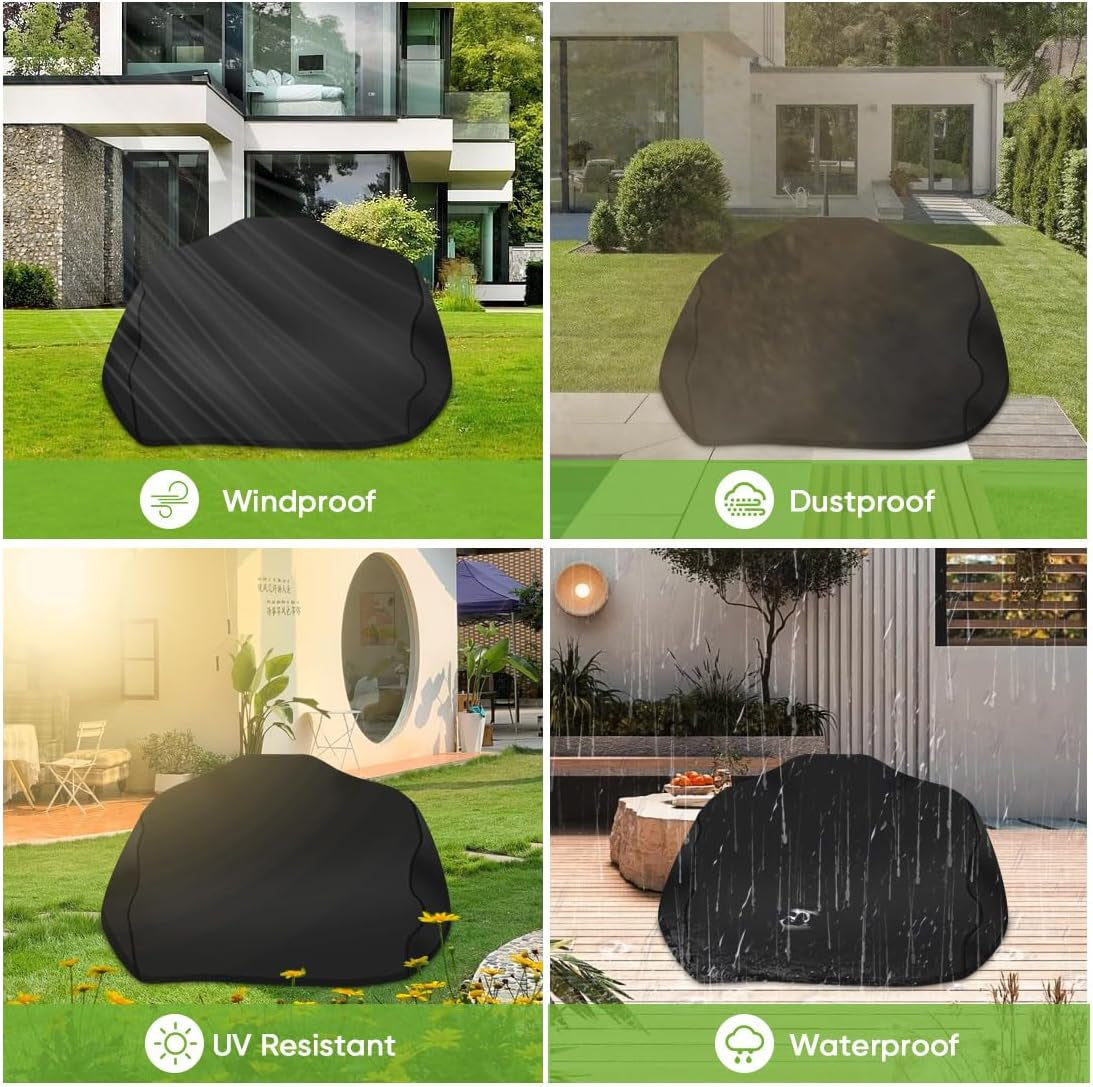 Icover Grill Cover for Ninja. Heavy Duty Waterproof BBQ Cover for Ninja Woodfire Outdoor Grill OG700 Series Barbecue Cover with Drawstring - Image 7