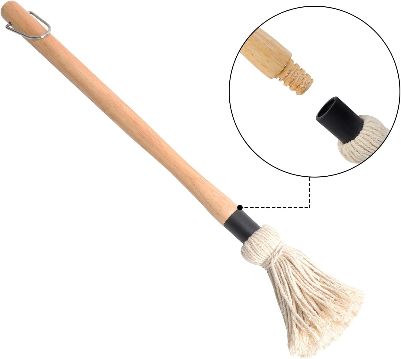 Safbbcue Barbecue Sauce Basting Brushes Mops for Grilling Ribs. Chicken. Brisket. and Other Meats Spreading Marinade/Oil. Easy to Use and Clean -18. 4Pcs - Image 3