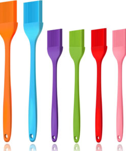 6 PCS CUALORK Silicone Basting Brush. Upgrade Pastry Brush.Heat Resistant Silicone Brushes. Premium Cooking Brush for Sauce Marinade Meat Glazing. Oil Brush for BBQ Kitchen Cooking Baking and Grilling